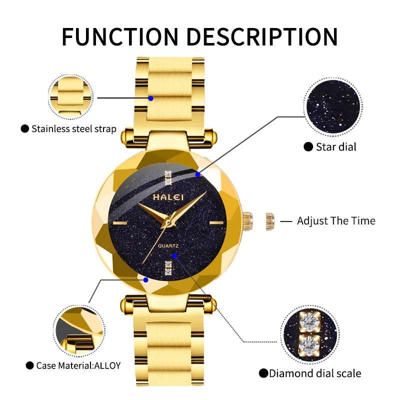 HALEI 6009L elegance women quartz watch