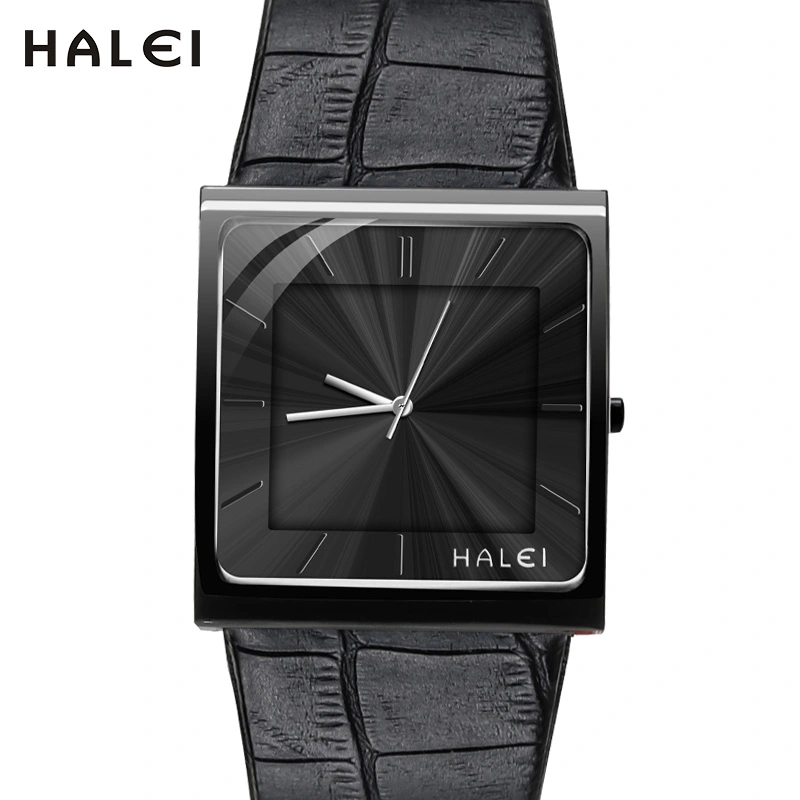 HALEI 485M leather watch for men