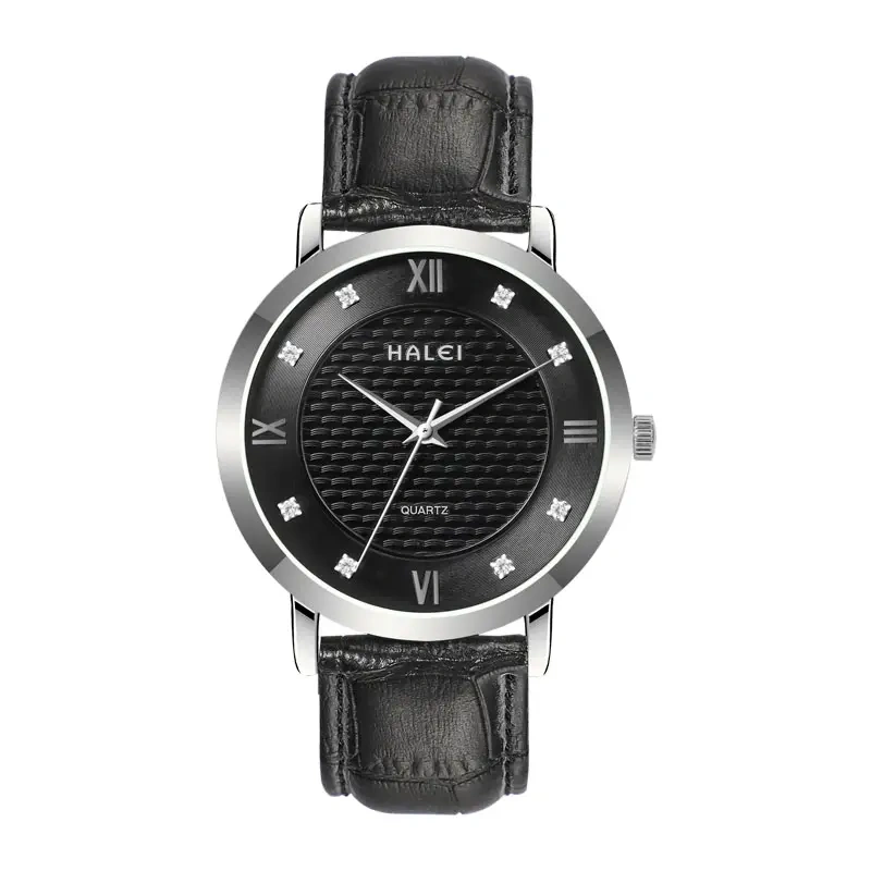 HALEI 545ML water proof leather watches