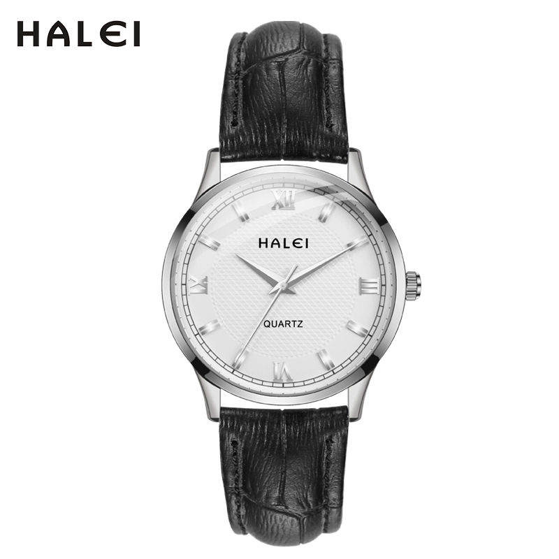 HALEI 518ML leather quartz watches