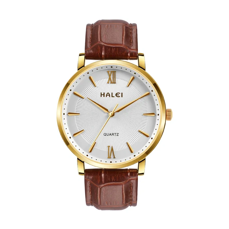 HALEI 546ML Unisex leather watches