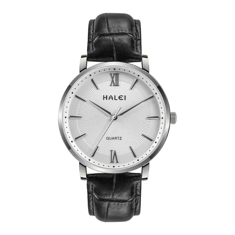 HALEI 546ML Unisex leather watches