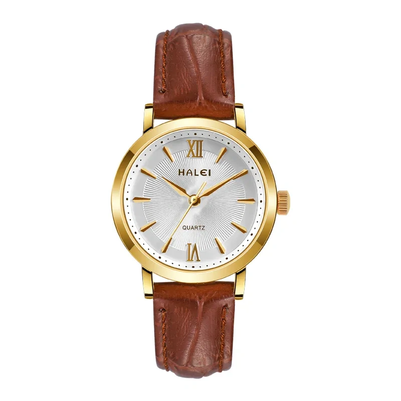 HALEI 546ML Unisex leather watches