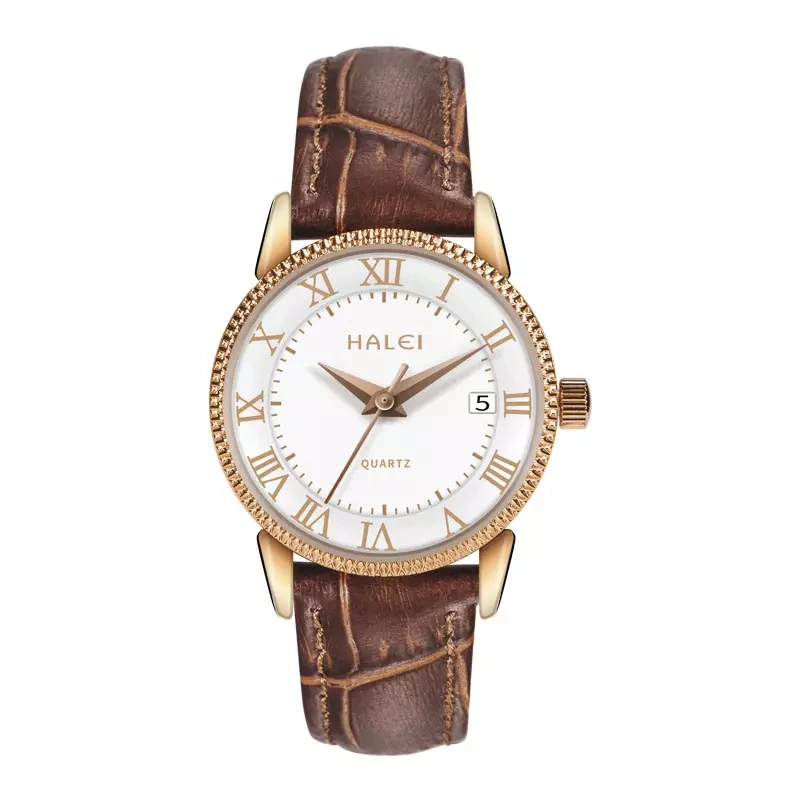 HALEI 525ML leather wrist watch