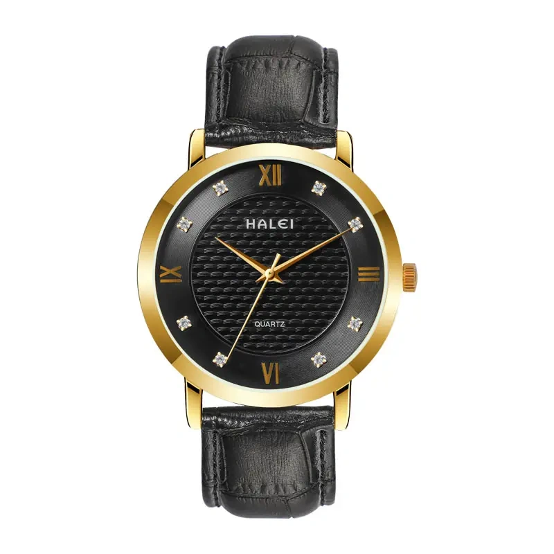 HALEI 545ML water proof leather watches