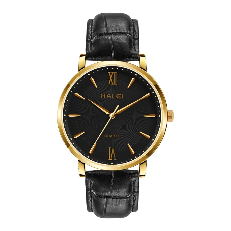 HALEI 546ML Unisex leather watches