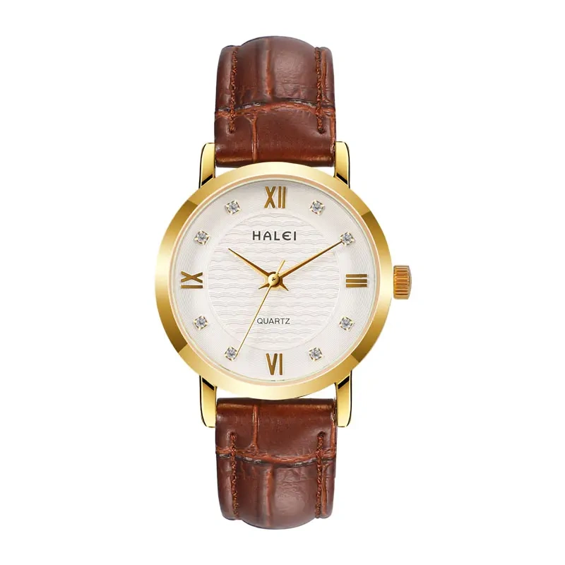HALEI 545ML water proof leather watches