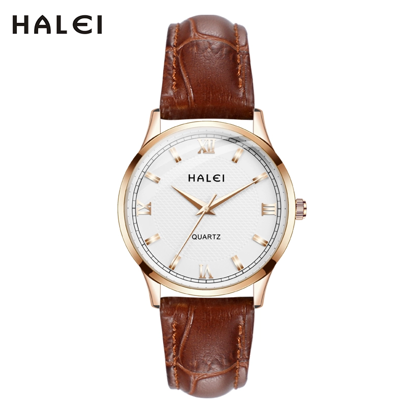 HALEI 518ML leather quartz watches