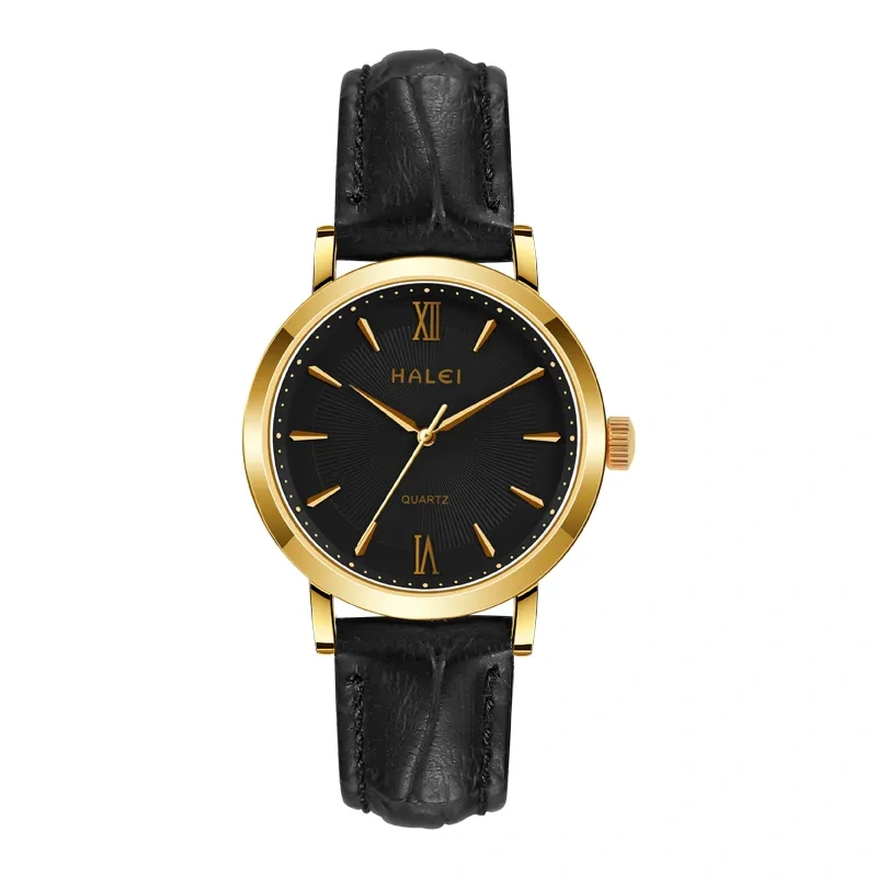 HALEI 546ML Unisex leather watches