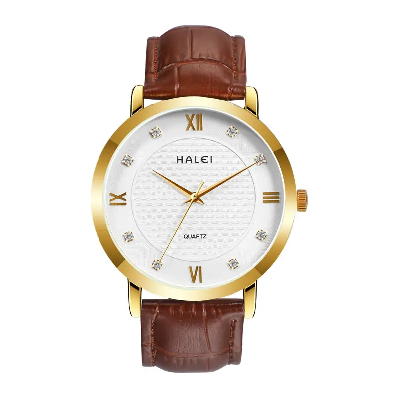 HALEI 545ML water proof leather watches