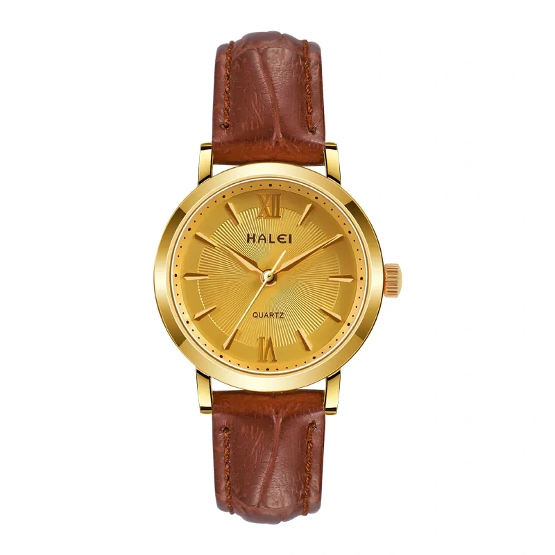 HALEI 546ML Unisex leather watches