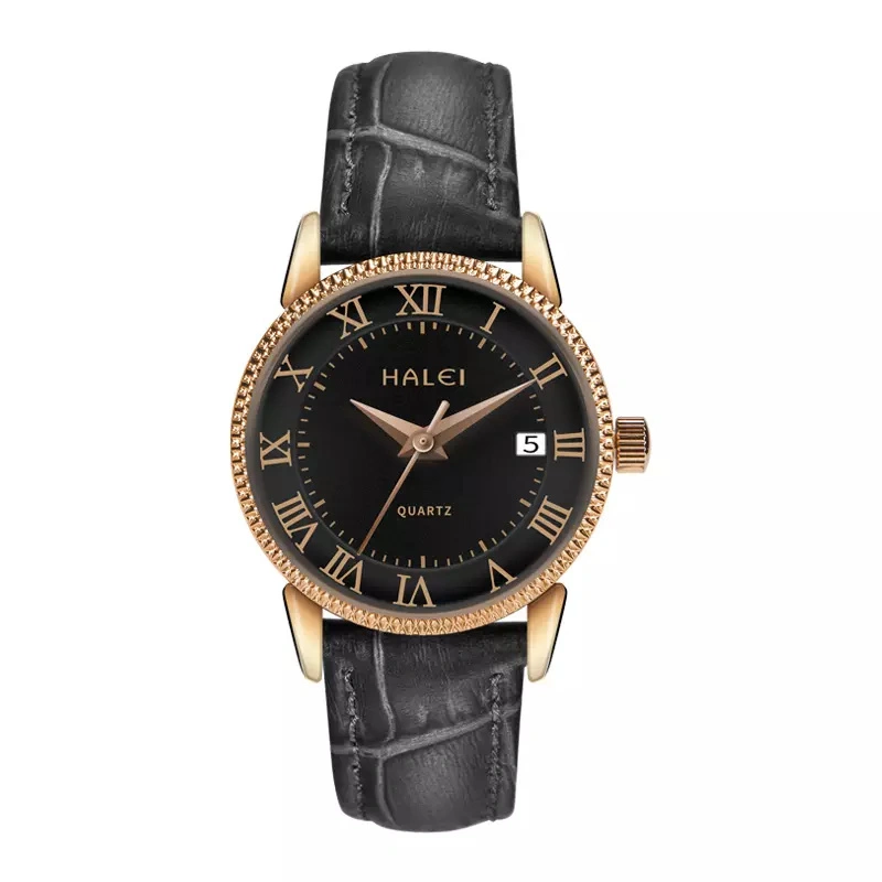 HALEI 525ML leather wrist watch