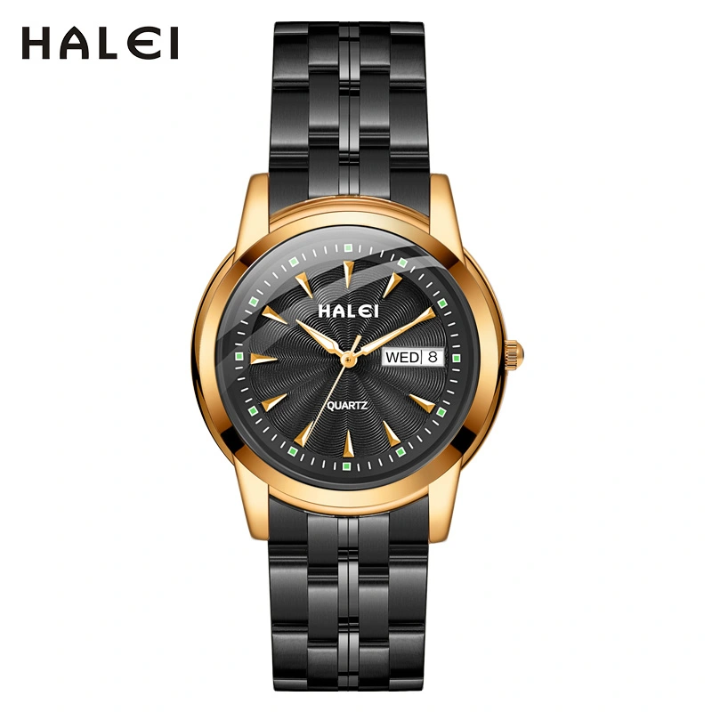 HALEI 348ML Double calendar quartz watch