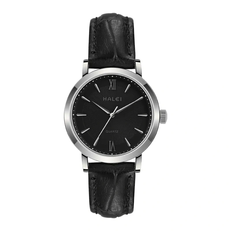 HALEI 546ML Unisex leather watches