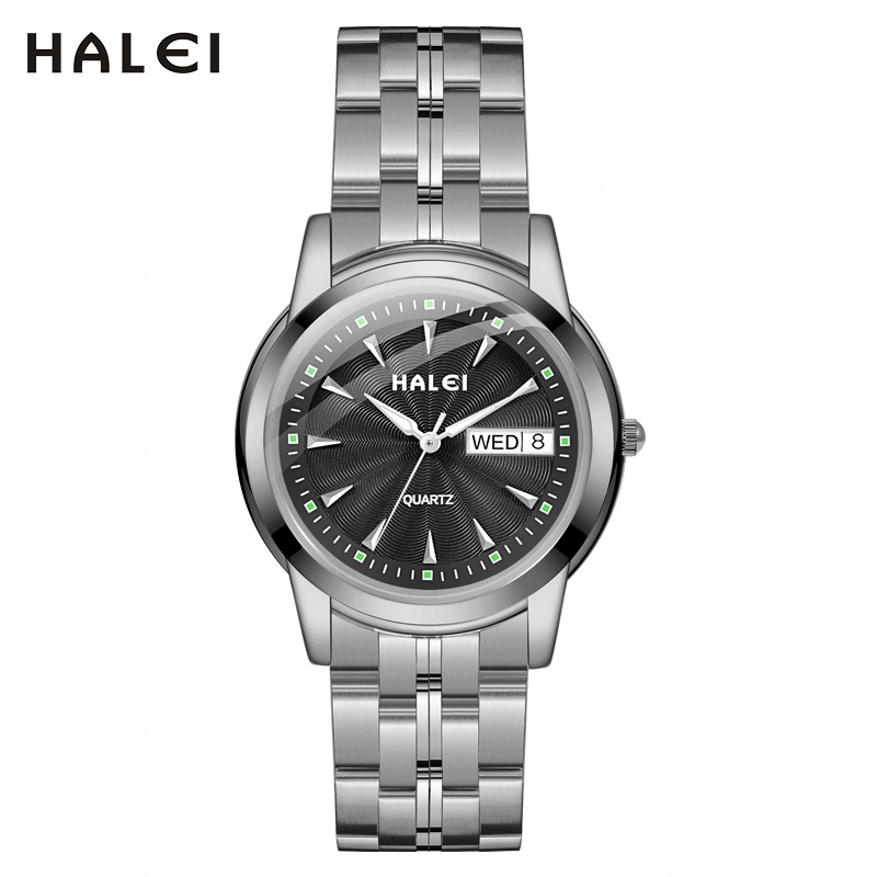 HALEI 348ML Double calendar quartz watch