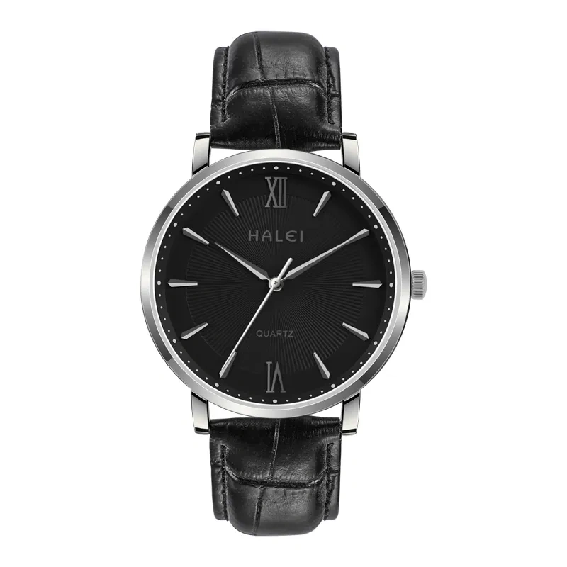 HALEI 546ML Unisex leather watches
