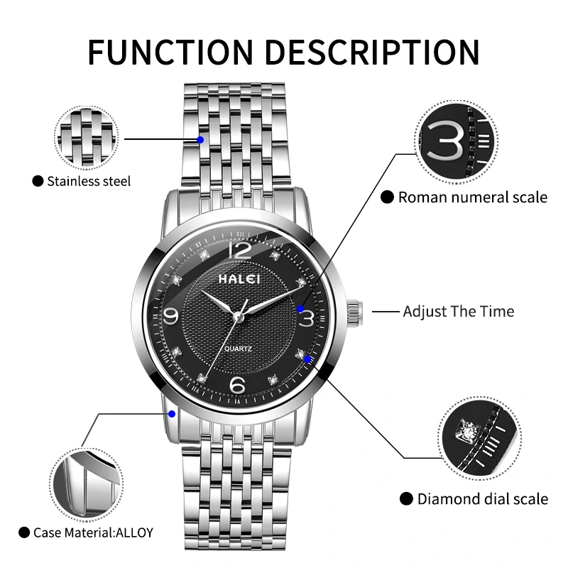 HALEI 553ML quartz watches men