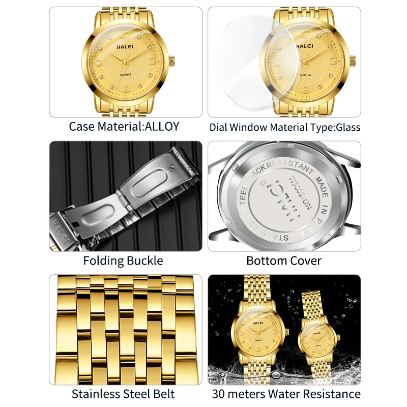 HALEI 553ML quartz watches men