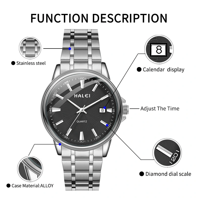 HALEI 563ML luxury quartz watches