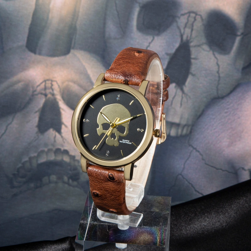 Ladies quartz watches for Halloween gifts funny skull