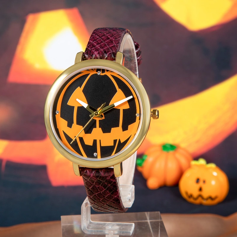 Halloween Pumpkin Funny Quartz Watch for Women