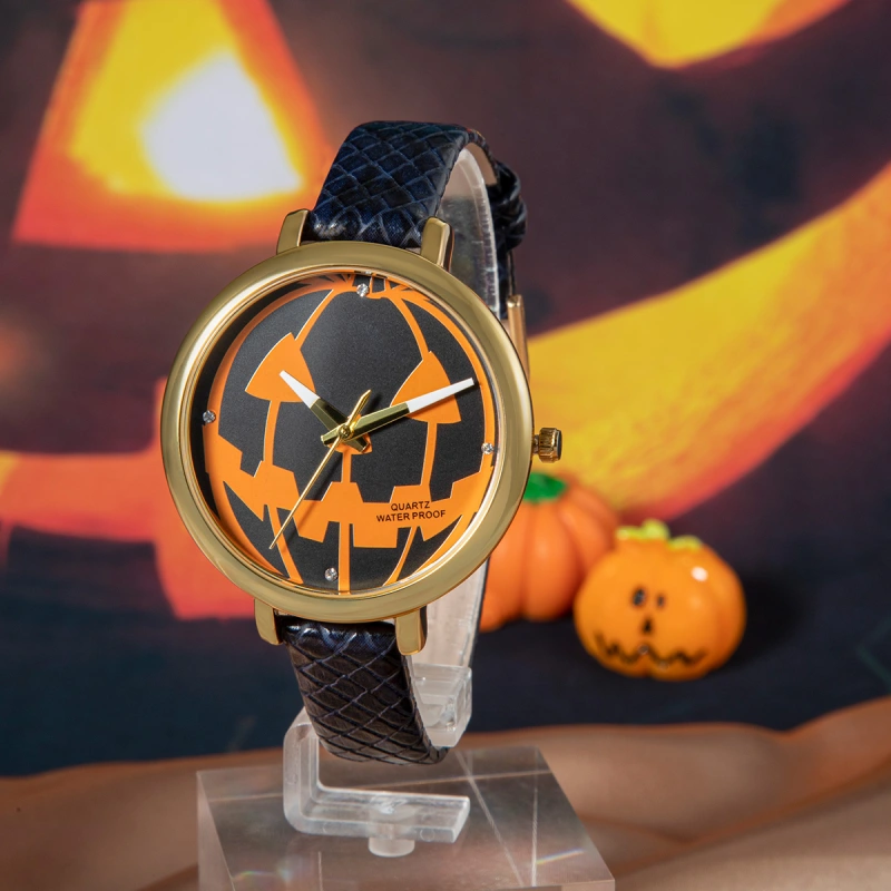 Halloween Pumpkin Funny Quartz Watch for Women