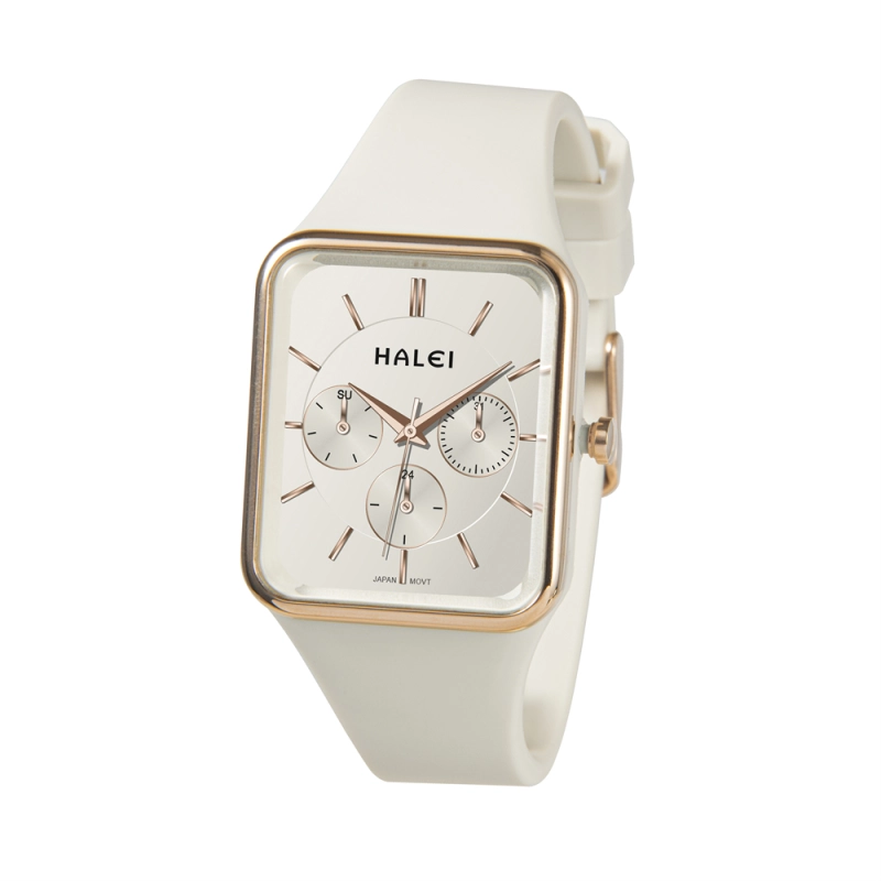 Fashion ladies quartz watch silicone strap