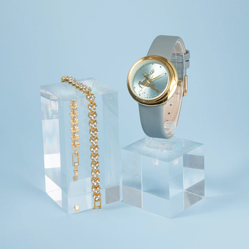 Christmas gift set 1PC fashion ladies quartz watch +1PC elegant bracelet