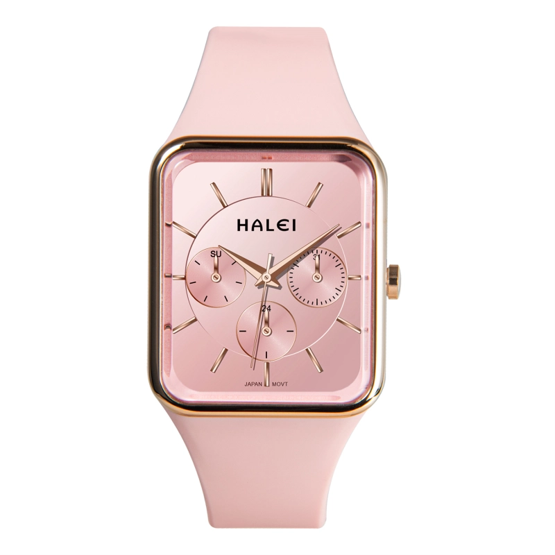 Fashion ladies quartz watch silicone strap