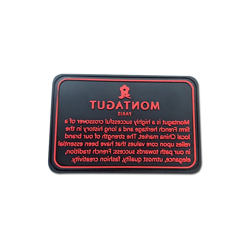 Eco-friendly Soft PVC 2D Rubber PVC Patch
