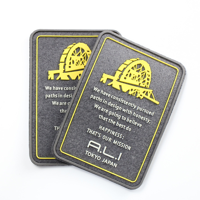 Embossed Silicone Patches - Custom 3D Patches Manufacturer