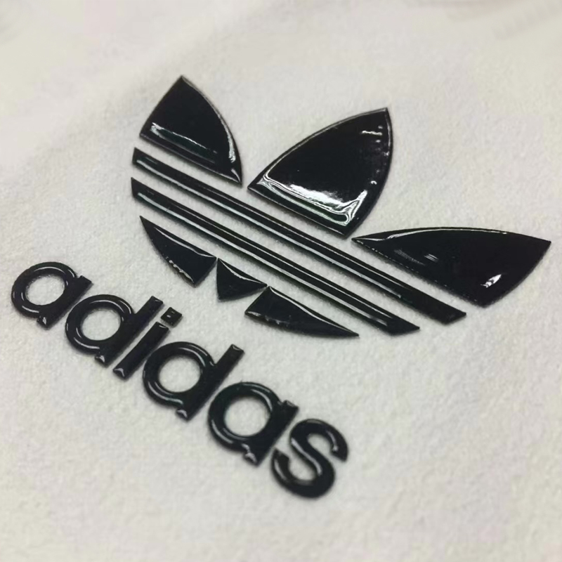Microfiber Material High Frequency Embossed Silicone Rubber Labels