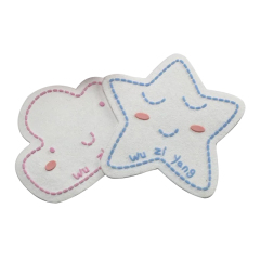 Microfiber Material High Frequency Embossed Silicone Rubber Labels