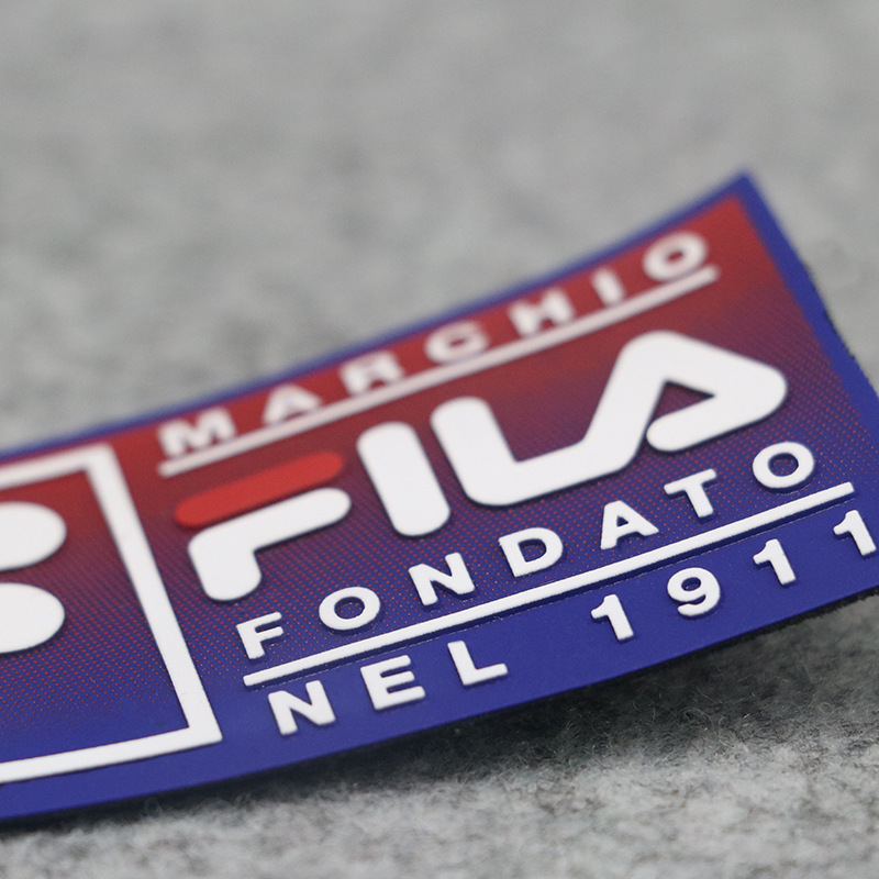 Customized Heat Transfer TPU Labels Embossed Logo Brand Patch Print Badge For Garment