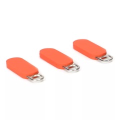 Custom Rubber Plastic Soft Zipper Pulls PVC Nylon Cord Zipper Tab for Backpacks Jackets Luggage Purses Handbags