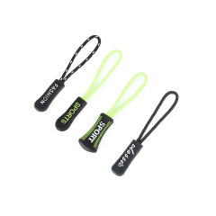 Custom Rubber Zipper Pulls Zipper Tab silicone and PVC material for Backpacks Jackets Luggage Purses Handbags