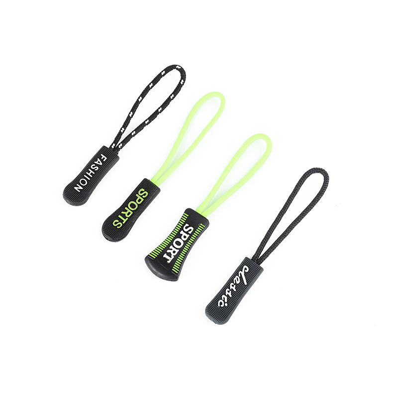 Custom Rubber Zipper Pulls Zipper Tab silicone and PVC material for Backpacks Jackets Luggage Purses Handbags