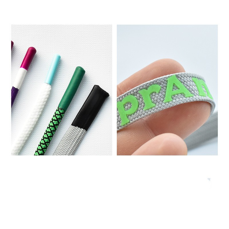 Custom fashion silicone stopper PVC final part for shoe lace tips