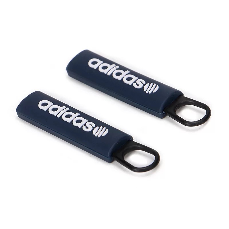 Custom Rubber Plastic Soft Zipper Pulls PVC Nylon Cord Zipper Tab for Backpacks Jackets Luggage Purses Handbags