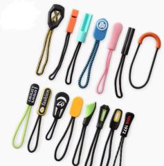 Custom silicone & PU & TPR & pvc Zipper Pulls Zipper Tab silicone and PVC material for Backpacks Jackets Luggage Purses Handbags