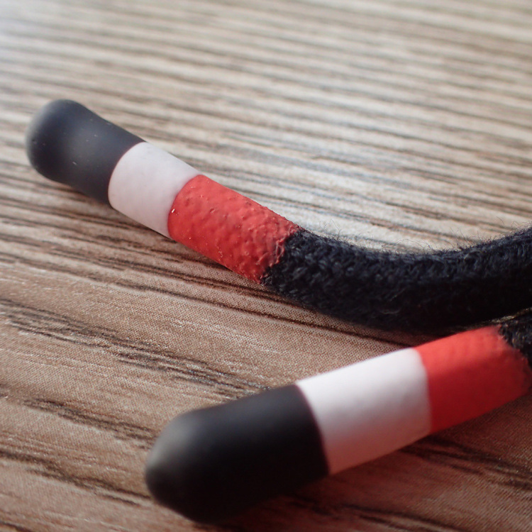 Custom fashion silicone stopper PVC final part for shoe lace tips