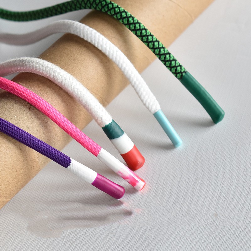 Custom fashion silicone stopper PVC final part for shoe lace tips