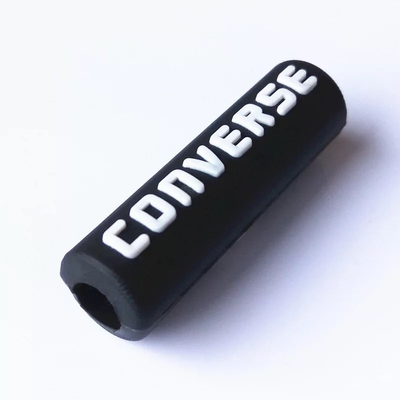 Custom fashion silicone stopper PVC final part for shoe lace tips