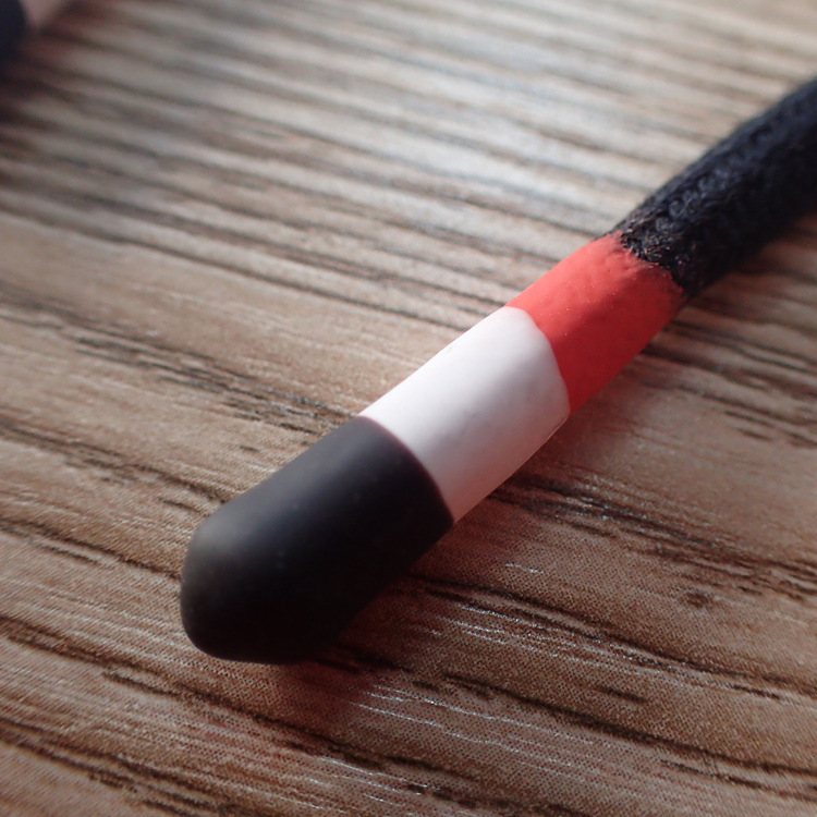 Custom fashion silicone stopper PVC final part for shoe lace tips