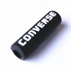 Custom fashion silicone stopper PVC final part for shoe lace tips