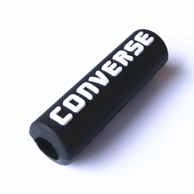 Custom fashion silicone stopper PVC final part for shoe lace tips