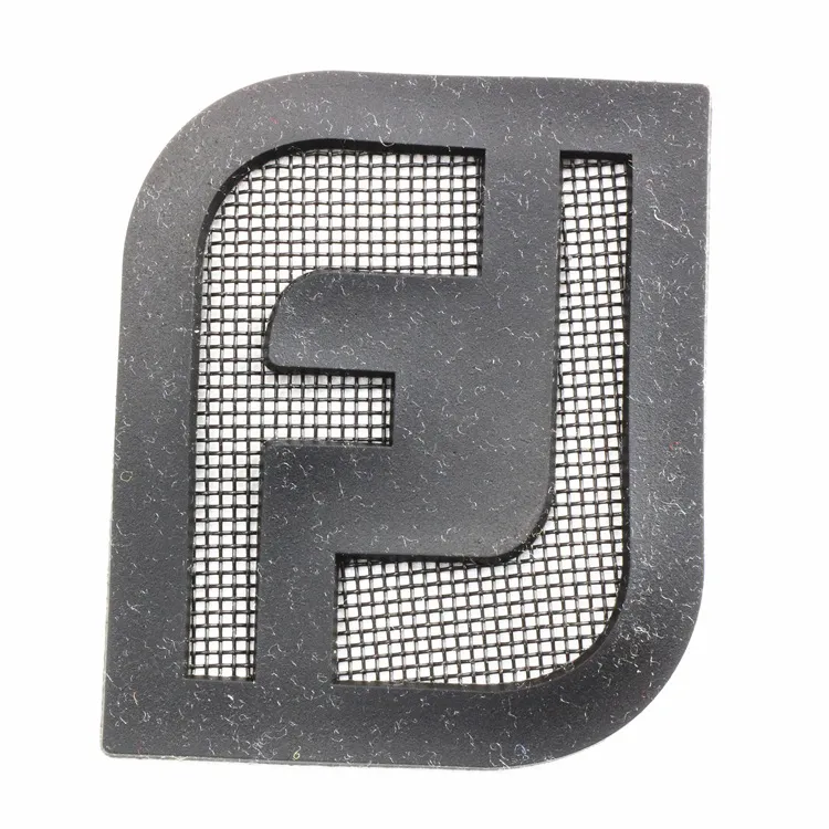Detail of the customized heat transfer TPU brand patch finish for garments