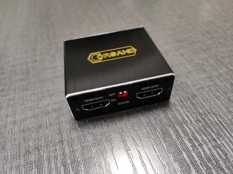 CORSAHD 4K@120Hz HDMI Splitter 1x2 with EDID, Downscale, HDR,Dolby Vision Atmos, 8K HDMI Splitter 1 in 2 out