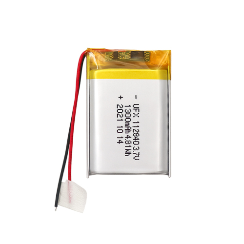 Lithium-ion Cell Factory Custom for Massager High Voltage Battery UFX112840 3.7V 1300mAh Rechargeable Li-polymer Battery