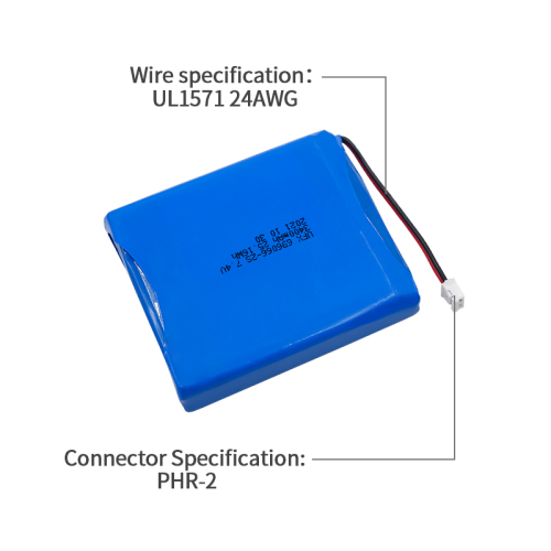 China Li-ion Cell Factory Custom Electric Tools Battery UFX 696066-2S 3400mAh 7.4V Rechargeable Battery Pack